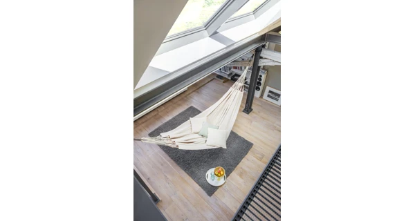 Houpací síť La Siesta Modesta Kingsize, mono latte