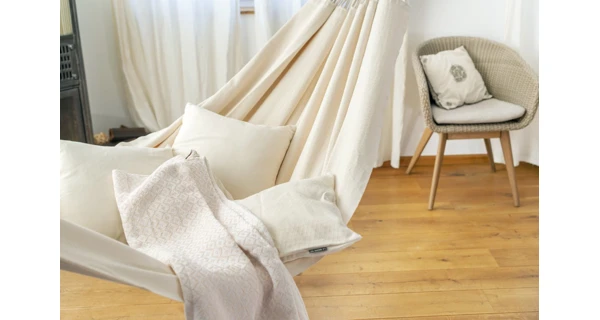 Houpací síť La Siesta Modesta Kingsize, mono latte