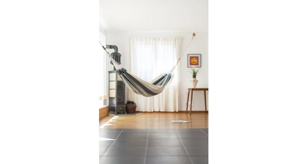 Houpací síť La Siesta Modesta Single, stripes olive