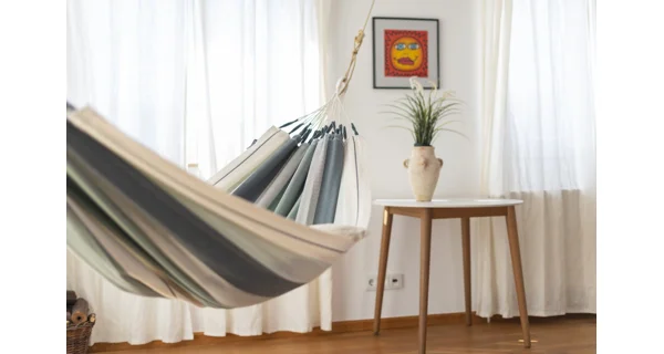 Houpací síť La Siesta Modesta Single, stripes olive