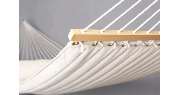 Houpací síť s tyčemi La Siesta Alabama Kingsize, vanilla