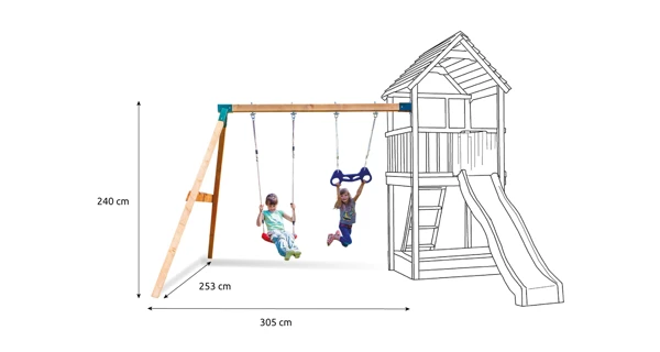 Houpačka k dětským hřištím Marimex Play 002 (přídavný modul)