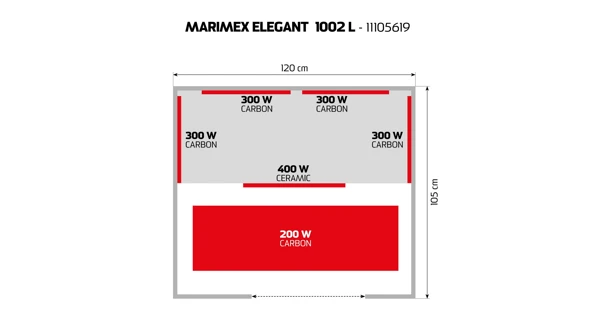 Infrasauna Marimex ELEGANT 1002 L