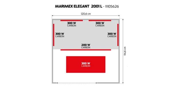 Infrasauna Marimex Elegant 2001 L - neoriginální obal