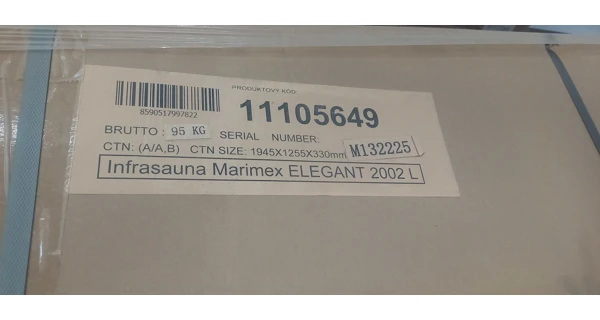 Infrasauna Marimex ELEGANT 2002 L (zánovní)