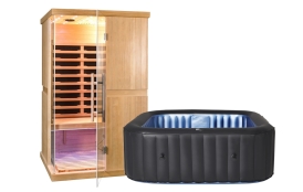 Infrasauna Marimex ELEGANT 3001 L + Vířivý bazén MSPA Tekapo C-TE041