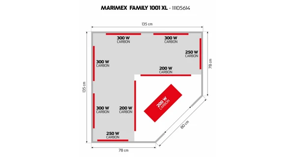 Infrasauna Marimex FAMILY 1001 XL