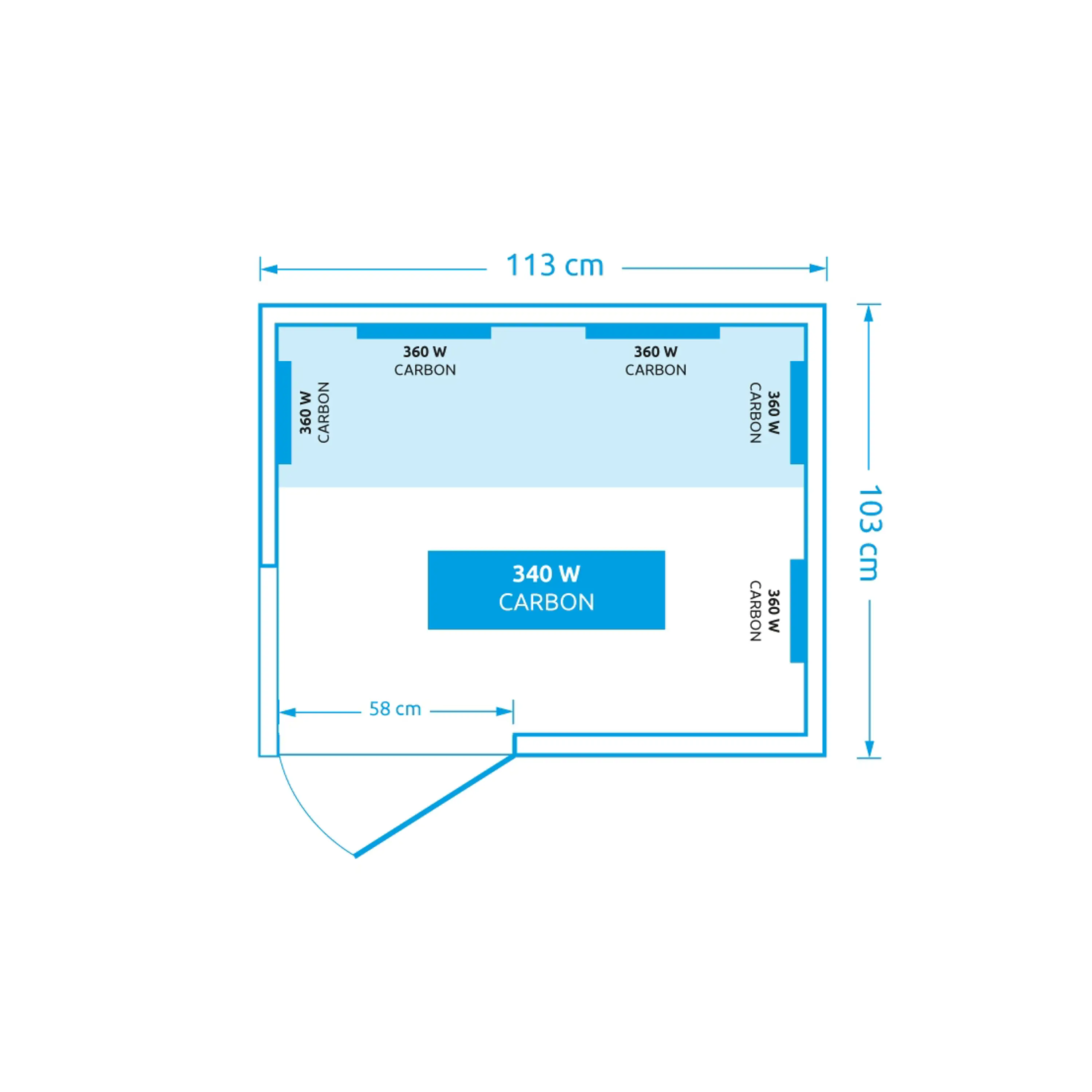 Marimex | Infrasauna Marimex NOBLESSE 2001 L | 11105666 Obrázek