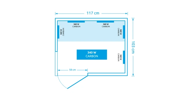 Infrasauna Marimex NOBLESSE 2001 L s Wi-Fi