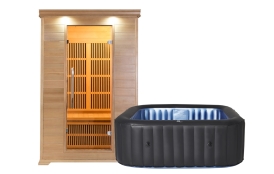 Infrasauna Marimex POPULAR 3001 L + Vířivý bazén MSPA Tekapo C-TE041