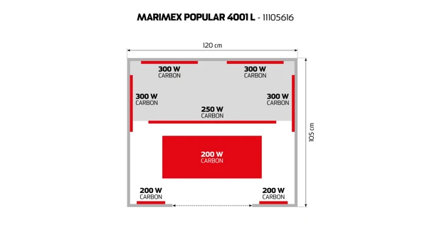 Infrasauna Marimex Popular 4001 L