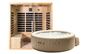 Infrasauna Marimex POPULAR 7001 XXL + Vířivý bazén PureSpa Bubble HWS