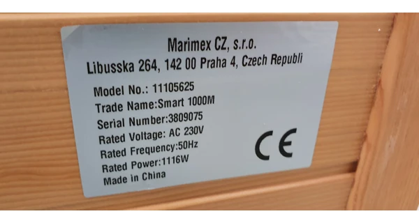 Infrasauna Marimex Smart 1000 M  (Bazar, SN 3809075)