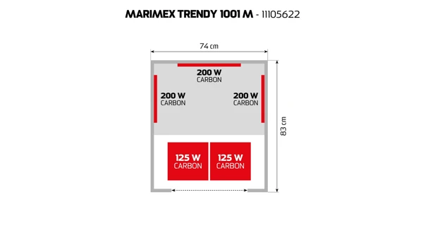 Infrasauna Marimex Trendy 1001 M
