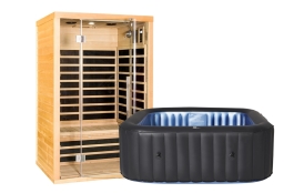 Infrasauna Marimex TRENDY 2001 L + Vířivý bazén MSPA Tekapo C-TE041