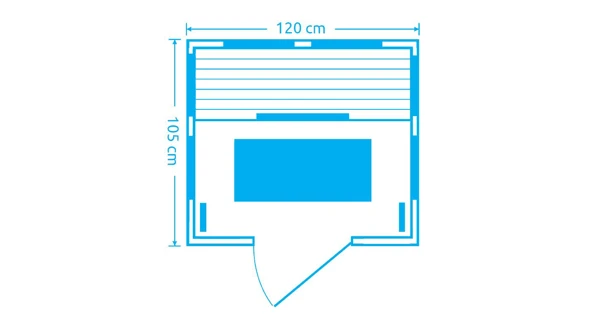 Infrasauna Marimex TRENDY 2001 L (Zánovní, SN 94091255)