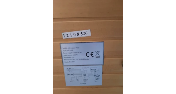 Infrasauna Ruby (Bazar, SN L2108526)