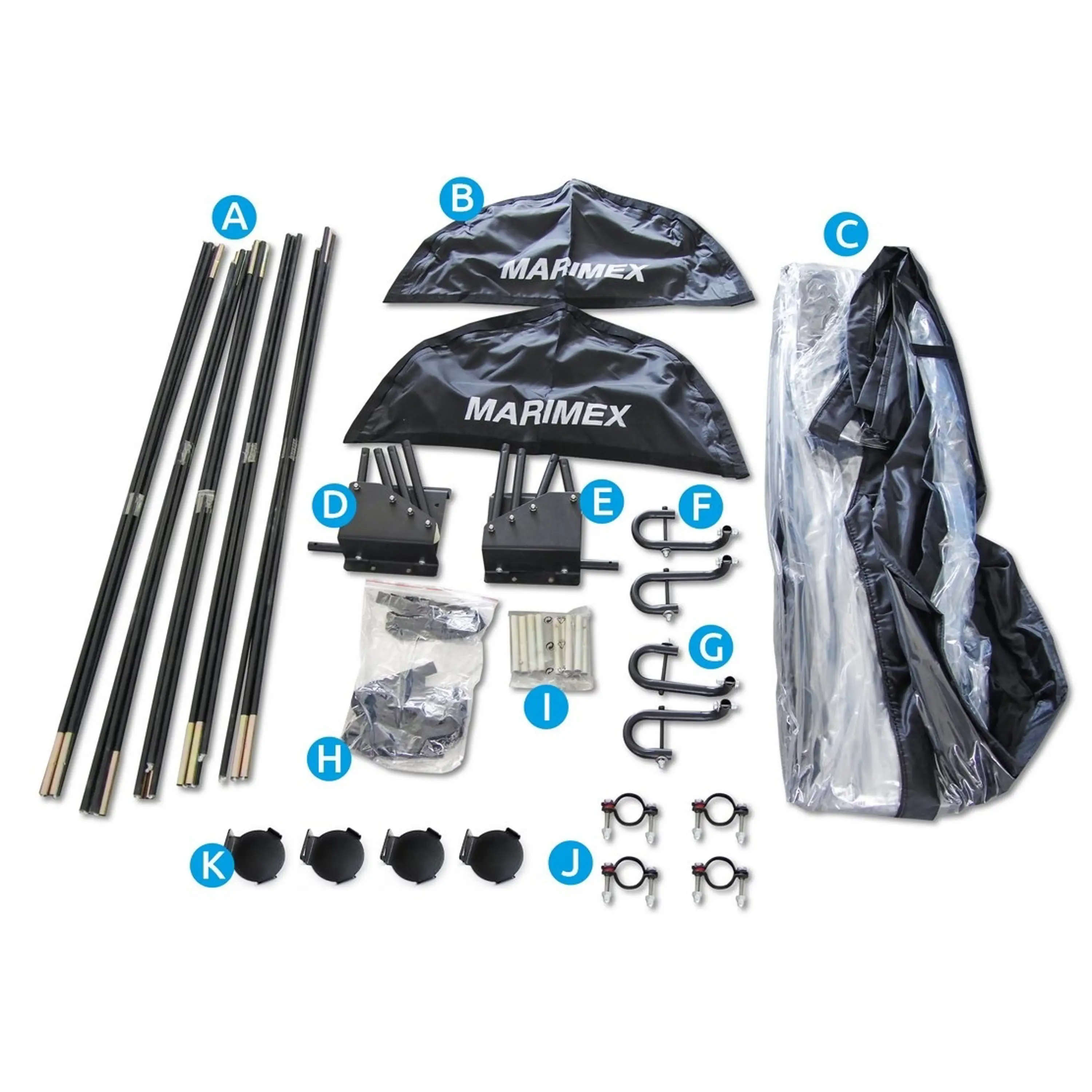 Marimex | Kloub pravý (k zastřešení Pool House Control 3,05 a 3,66 m) | 10992097 Obrázek