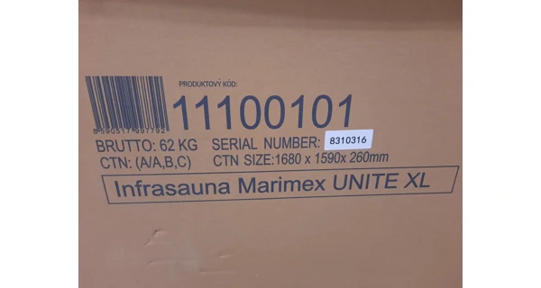 Kombinovaná sauna Marimex UNITE XL (Bazar, S/N 8310316)