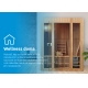 Kombinovaná sauna Marimex UNITE XL s Wi-Fi (FSC) + saunová kamna