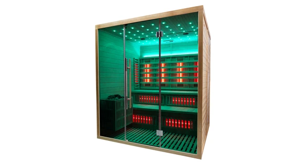 Kombinovaná sauna Marimex UNITE XXL s Wi-Fi (FSC) + saunová kamna