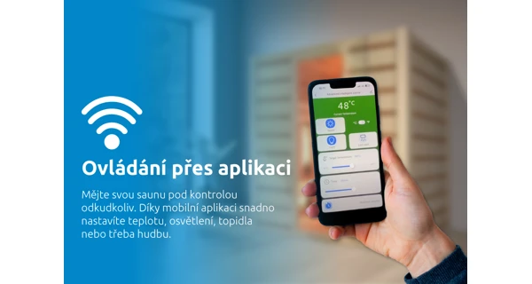 Kombinovaná sauna Marimex UNITE XXL s Wi-Fi (FSC) + saunová kamna