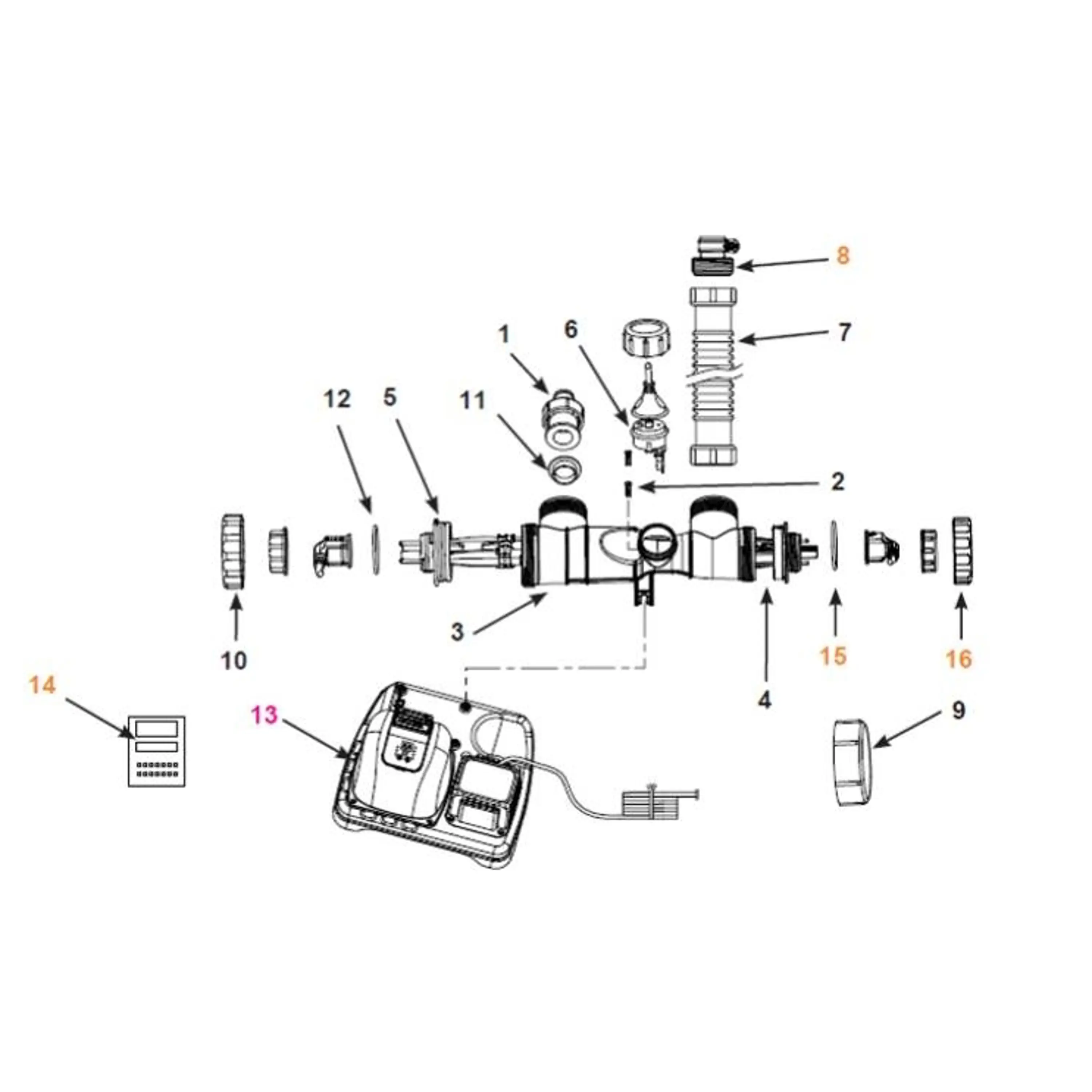 Marimex | Kontrolní jednotka k chlorinátoru E.C.O. - 11902 | 10915117 Obrázek