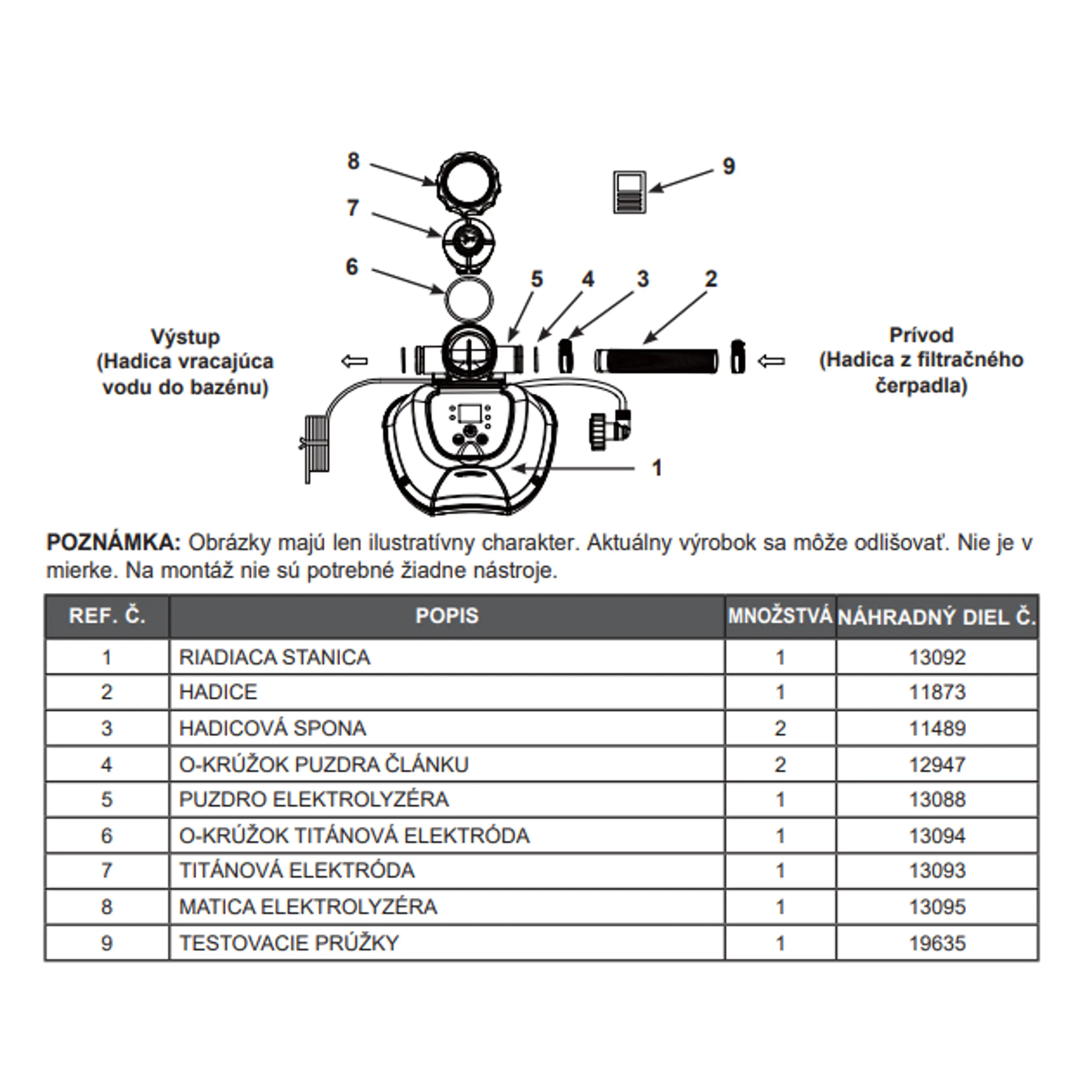 Marimex | Kontrolní jednotka k chlorinátoru Intex QS200 - 13092 | 10955046 Obrázek