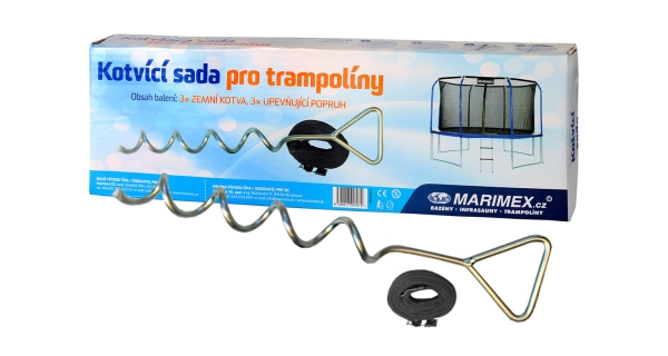Kotvicí sada pro trampolíny - 3 ks (poškozený obal)