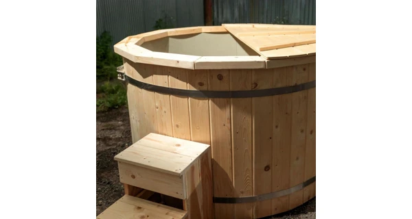 Koupací sud s plastovou vložkou - průměr 160 cm