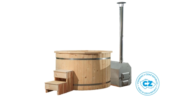 Koupací sud s plastovou vložkou - průměr 160 cm