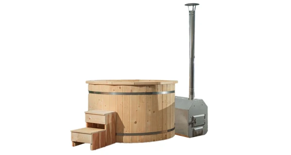 Koupací sud s plastovou vložkou - průměr 160 cm