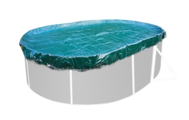 Krycí plachta SUPREME pro oválné bazény Orlando Premium 3,66 x 7,32 m - zelená