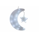 LED dekorace - měsíc a hvězda