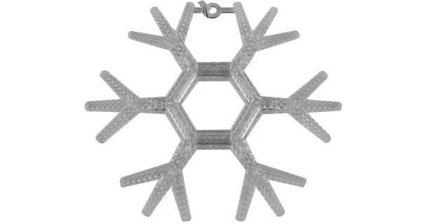 LED dekorace na okno - 3 ks - vločka, hvězdy