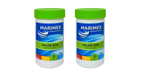 Marimex Chlor Šok 0,9 kg - sada 2 ks