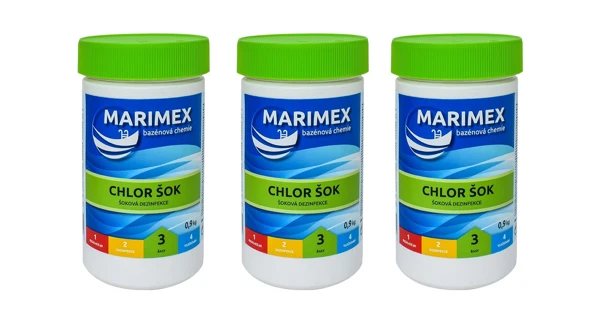 Marimex Chlor Šok 0,9 kg - sada 3 ks