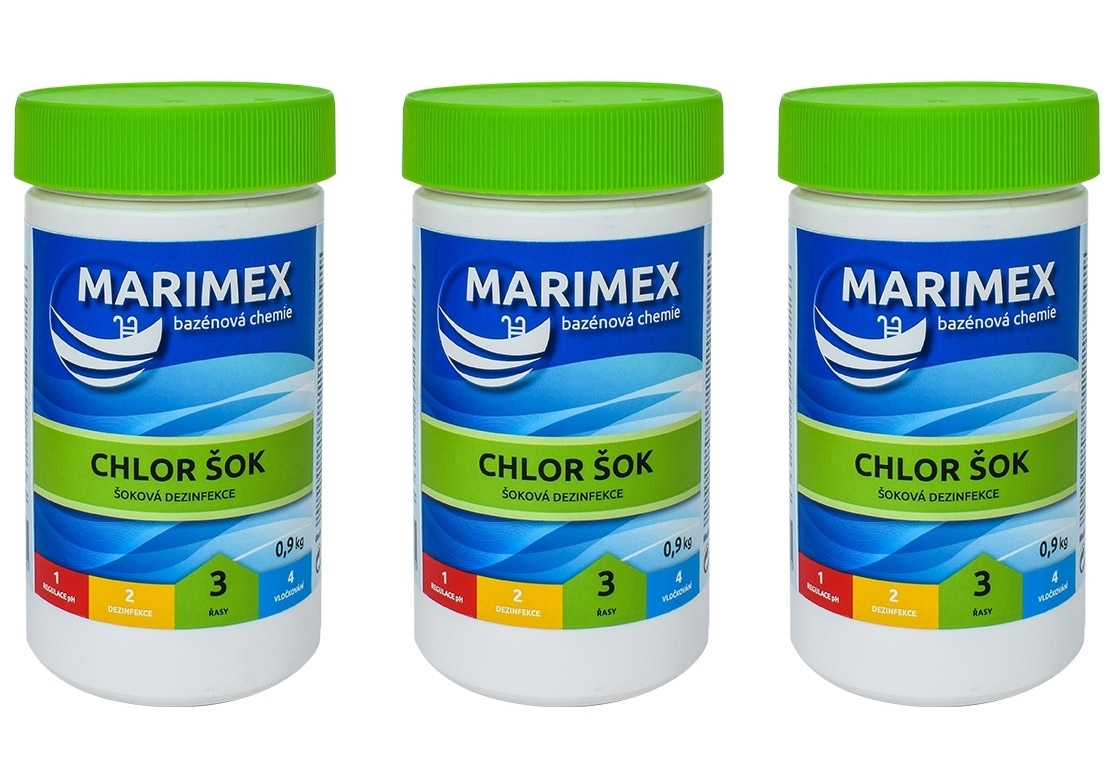 Marimex | Marimex Chlor Šok 0,9 kg - sada 3 ks | 19900133