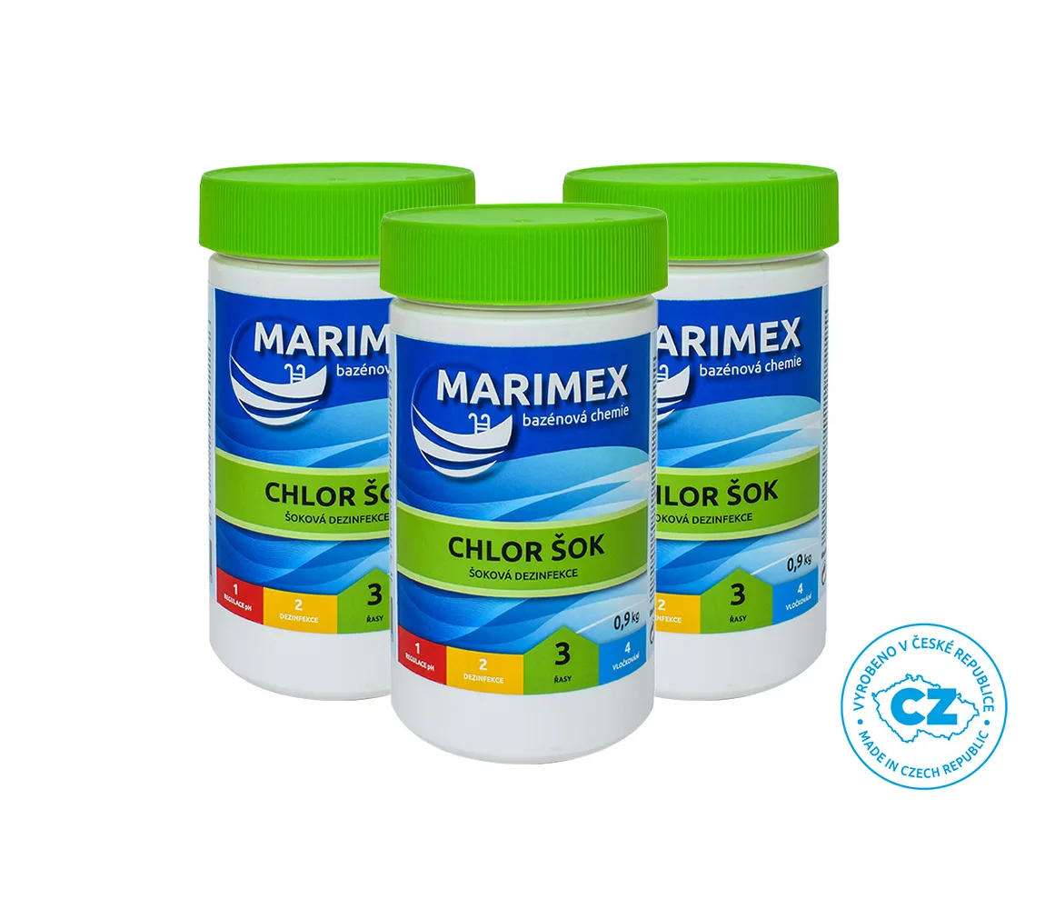 Marimex | Marimex Chlor Šok 0,9 kg - sada 3 ks | 19900133
