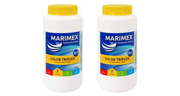 Marimex Chlor Triplex 1,6 kg - 2 ks