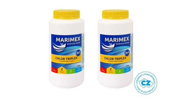 Marimex Chlor Triplex 1,6 kg - 2 ks