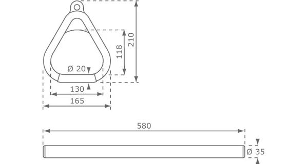 Marimex Play Houpací hrazda s kruhy