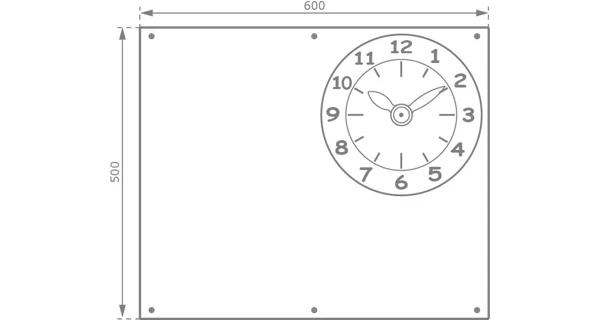 Marimex Play Tabule s hodinami