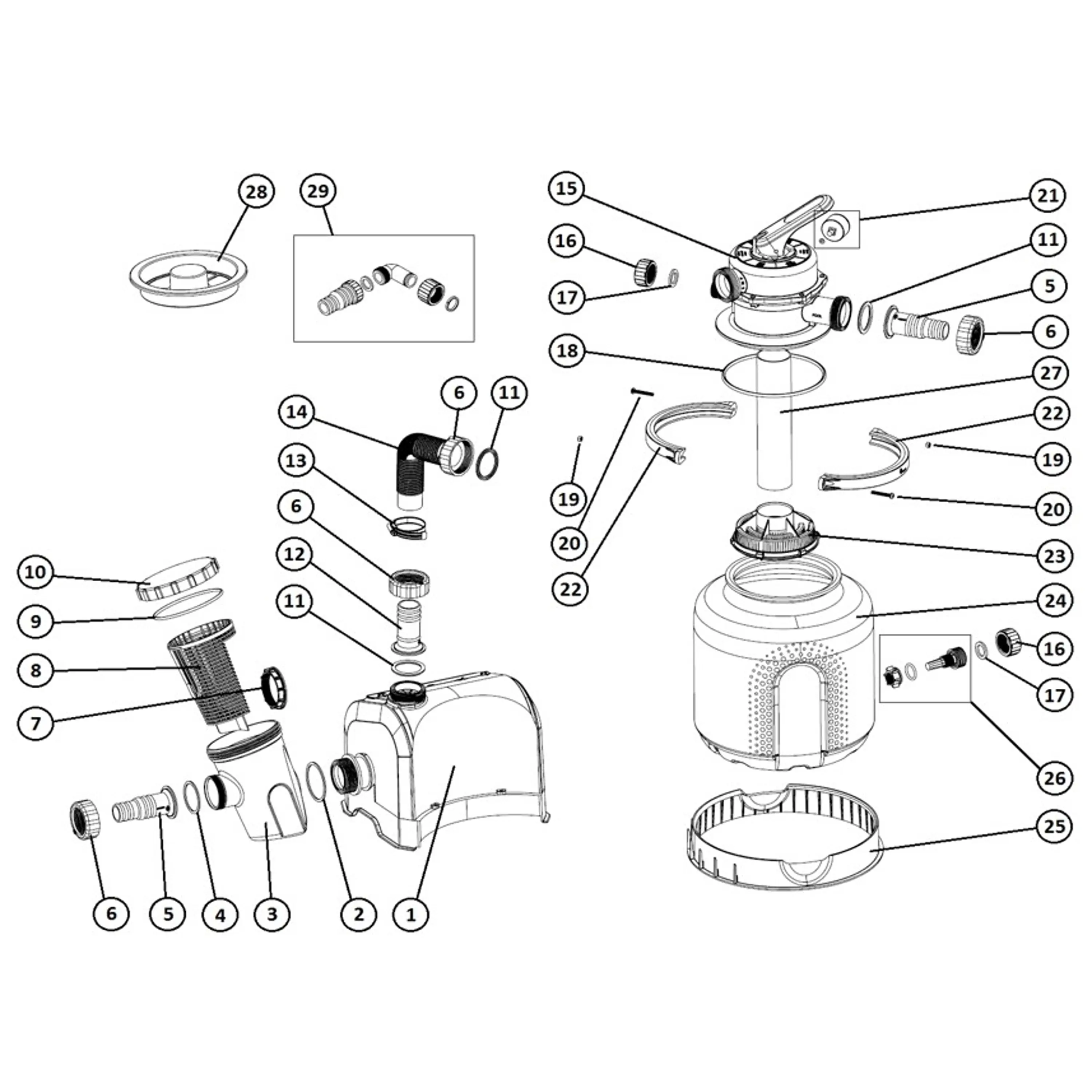 Marimex | Matice M5 pro filtrace ProStar Plus 2, 4, 6 a ProStar 2000, 4000 a 6000 | 10604298 Obrázek