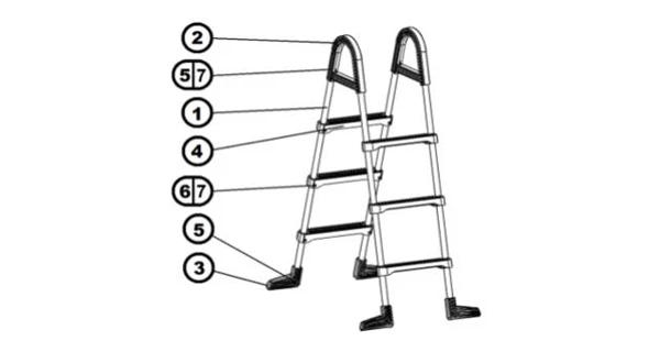 Matice M6 nerez ke schůdkům