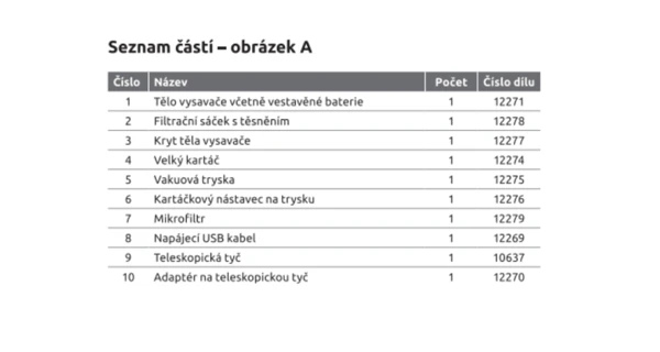Mikrofiltr k vysavači StarVac Aku - 12279