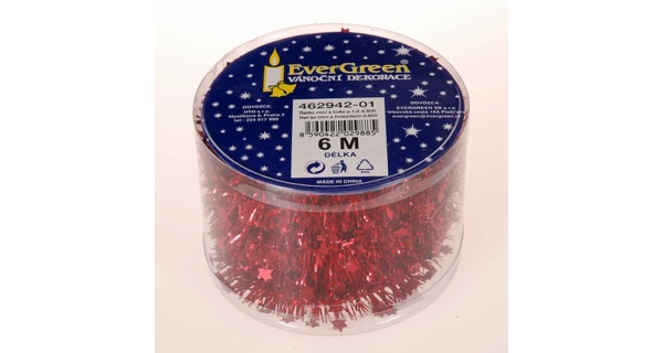 Mini řetěz 6 m - červená