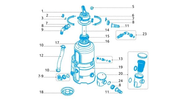 Mřížka hrdla pro filtrace ProStar Plus 2, 4, 6 a ProStar 2000
