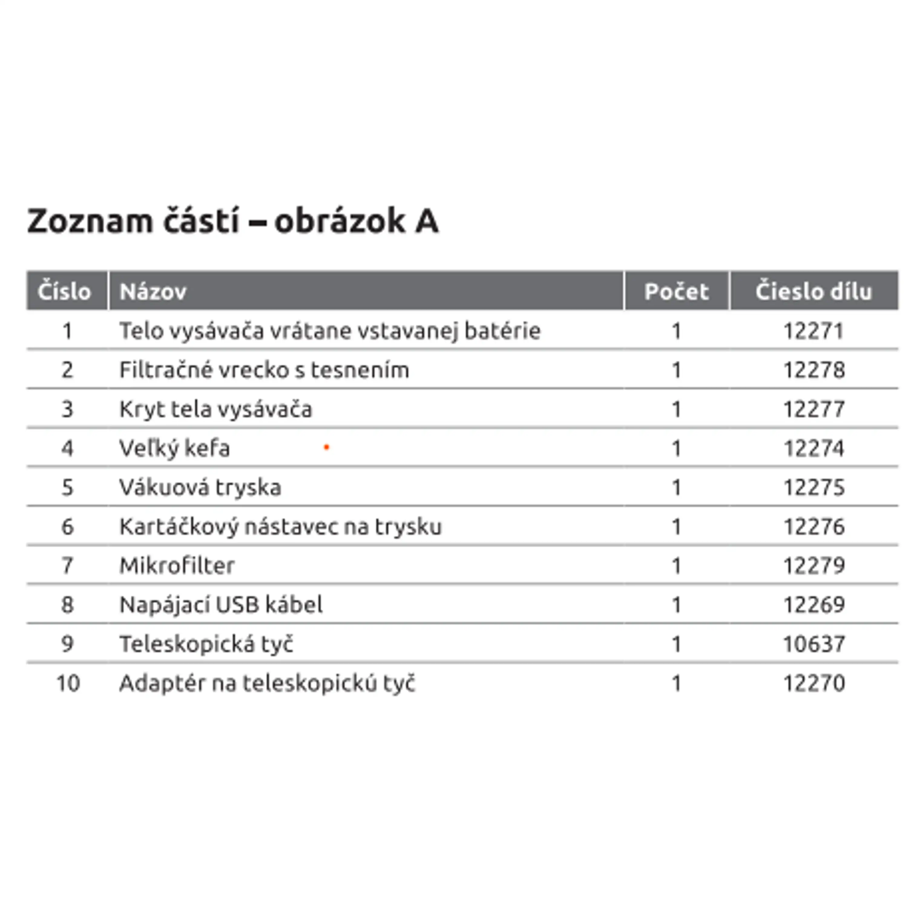 Marimex | Nabíjecí tělo k vysavači Star Vac Aku - 12271 | 10800020 Obrázek