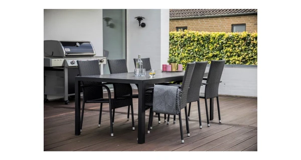 Nábytek na zahradu ratan - stůl VIKING XL + 6x židle PARIS